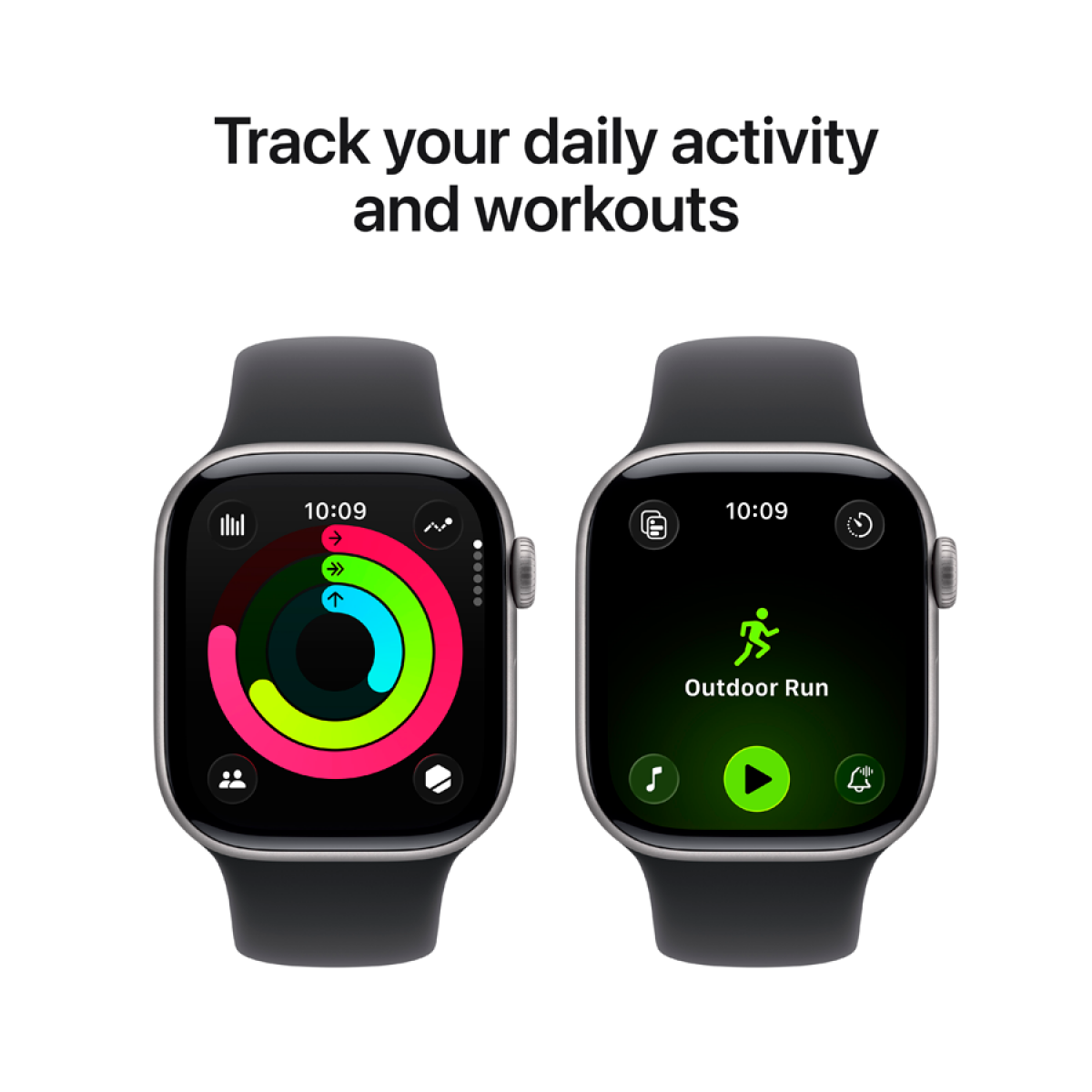 Apple Watch Series 11 GPS 42 mm Space Grey Aluminum with Black Sport Band