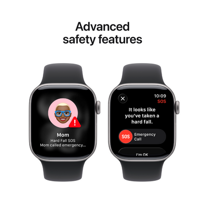 Apple Watch Series 11 GPS 42 mm Space Grey Aluminum with Black Sport Band