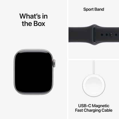 Apple Watch Series 11 GPS 42 mm Space Grey Aluminum with Black Sport Band