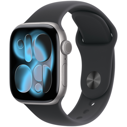 Apple Watch Series 11 GPS 42 mm Space Grey Aluminum with Black Sport Band