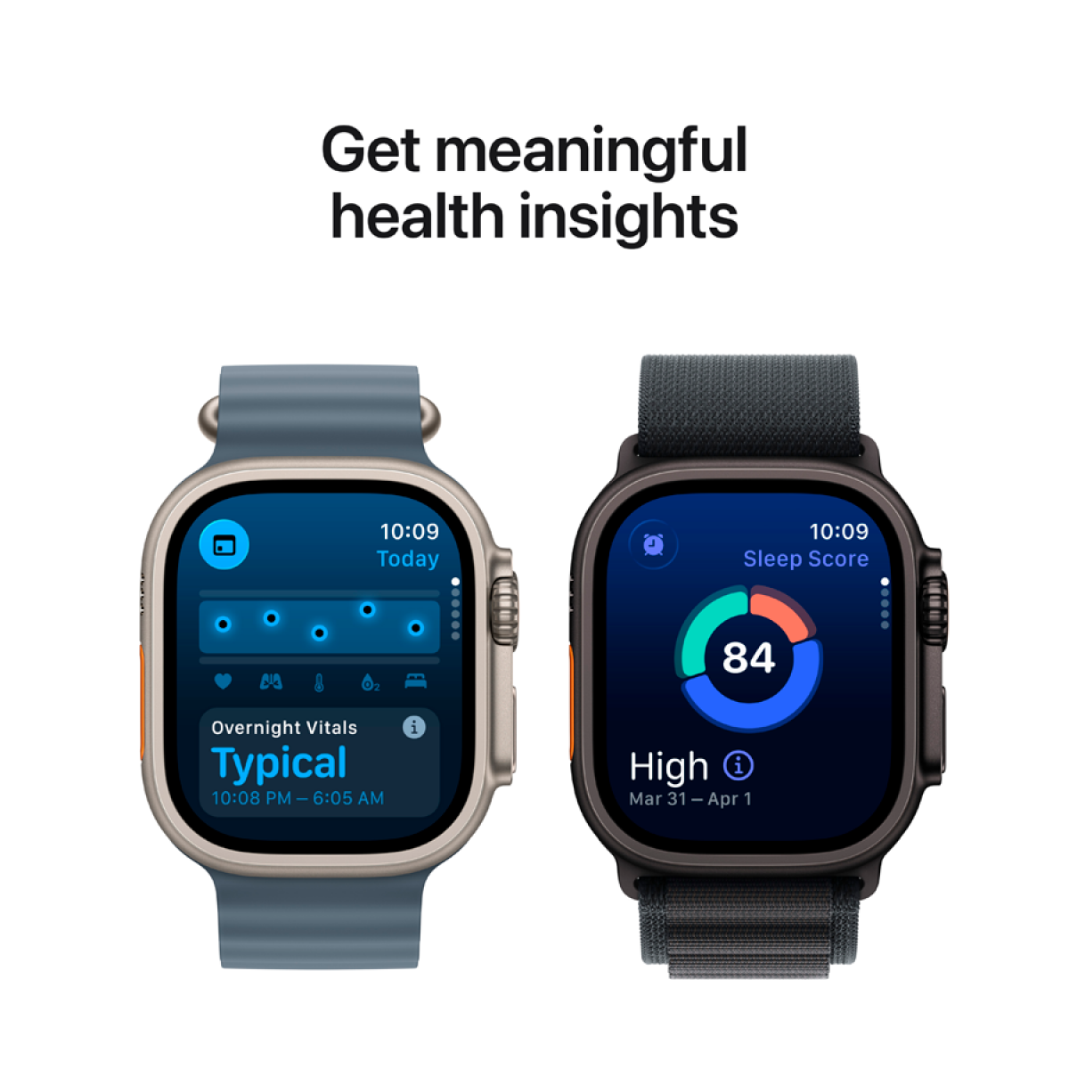 Apple Watch Ultra 3 Titan mit blauem Armband