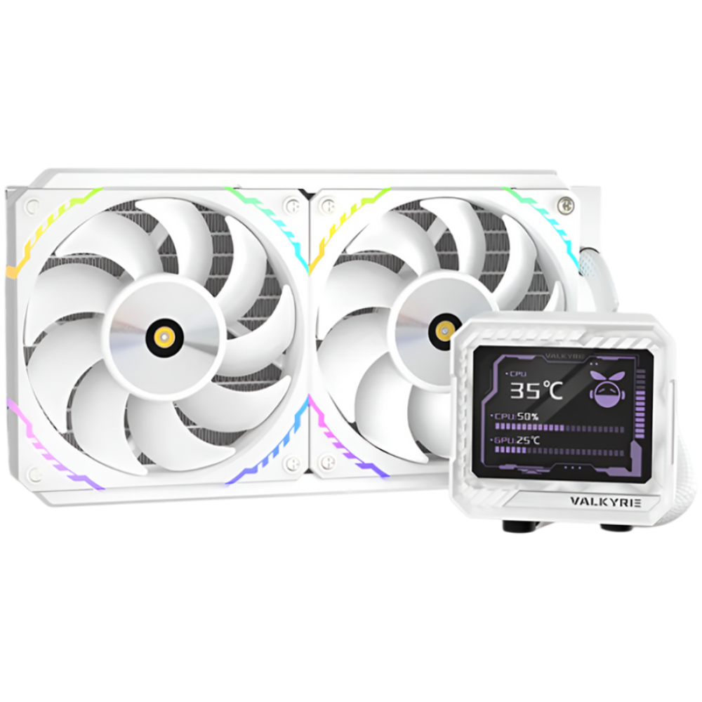 Chłodzenie cieczą CPU Valkyrie V240 RGB białe