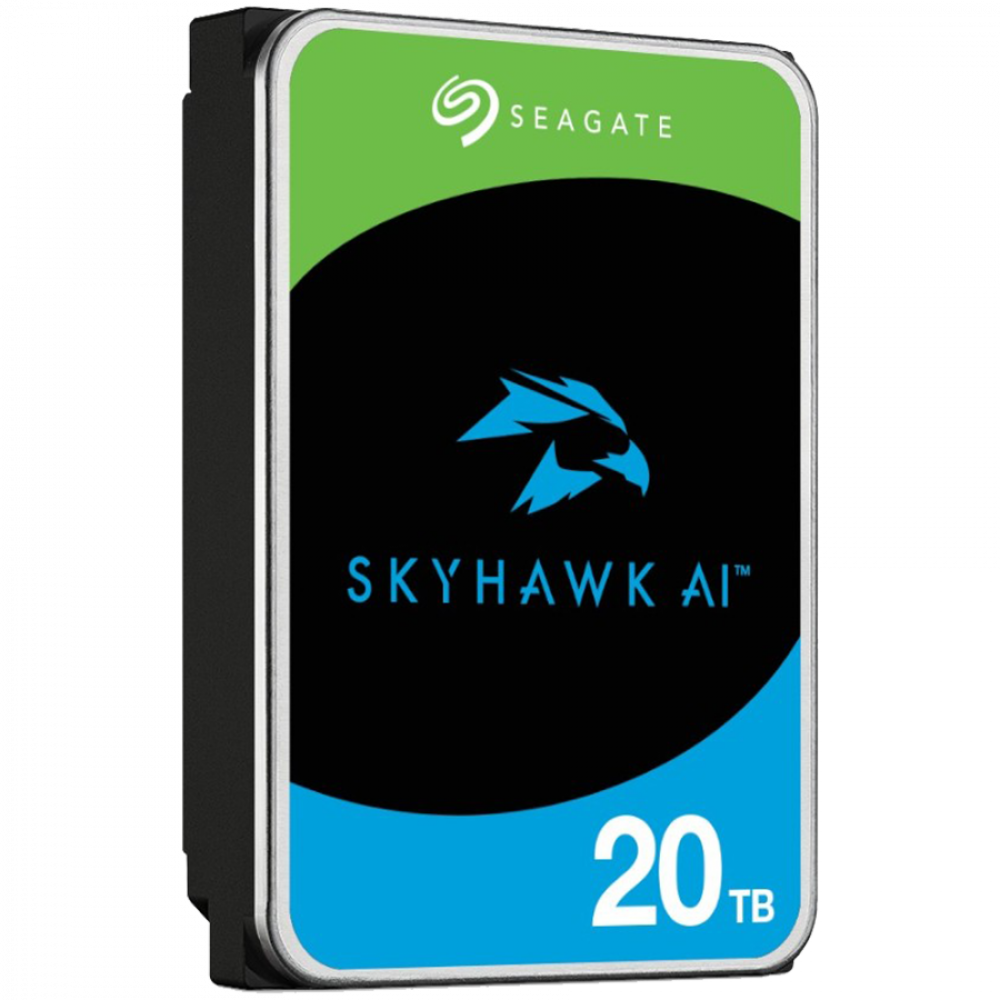 Interne HDD SEAGATE SkyHawk AI 20 TB 3,5" SATA III schwarz