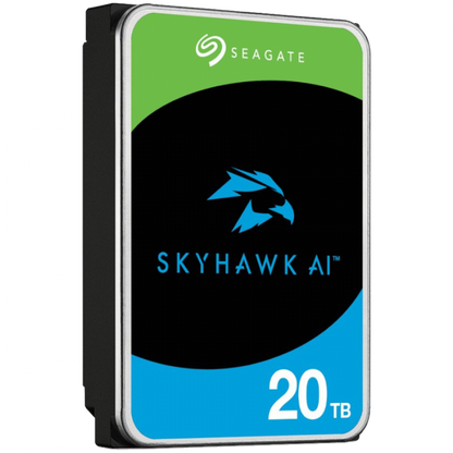 Interne HDD SEAGATE SkyHawk AI 20 TB 3,5" SATA III schwarz