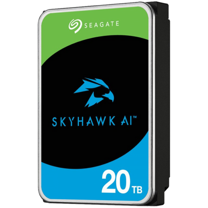 Interne HDD SEAGATE SkyHawk AI 20 TB 3,5" SATA III schwarz