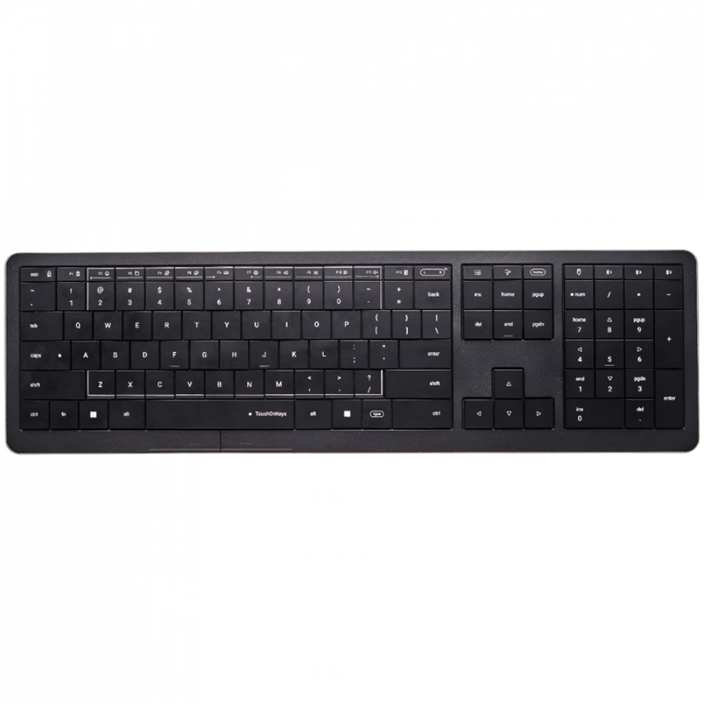 CLEVETURA CLVX 1 RGB Touch-Tastatur Windows/MacBook iMac Schwarz