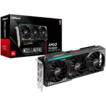 ASROCK AMD Radeon RX 9070 XT Challenger 16GB GDDR6 PCIe 5.0 290x56 mm