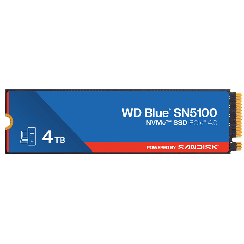 WD Blue SN5100 4TB M.2 PCIe 4.0 blue SSD