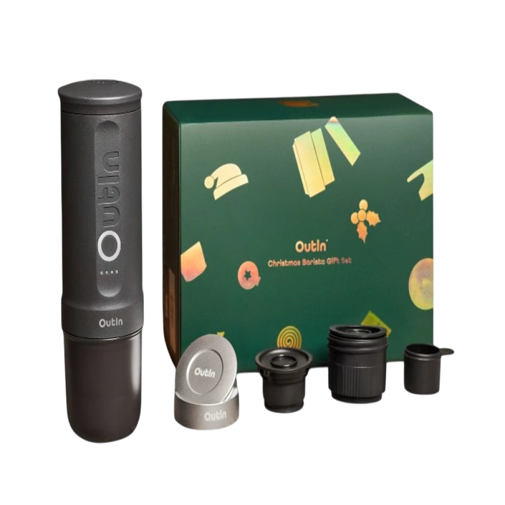 Outin Nano Espressomaschine OTEM 01 Space Gray mit Siebträger