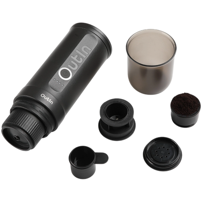Outin Nano Espressomaschine OTEM 01 Space Gray mit Siebträger