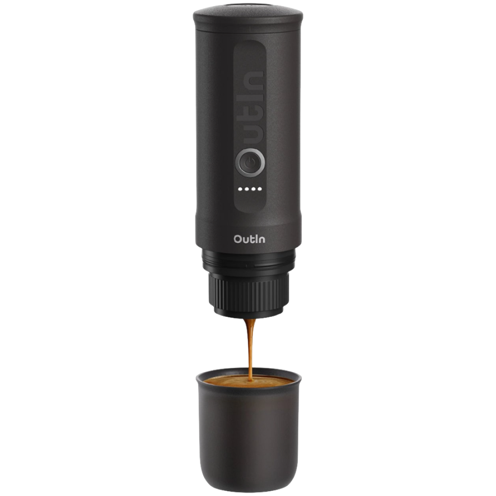 Outin Nano Espressomaschine OTEM 01 Space Gray mit Siebträger