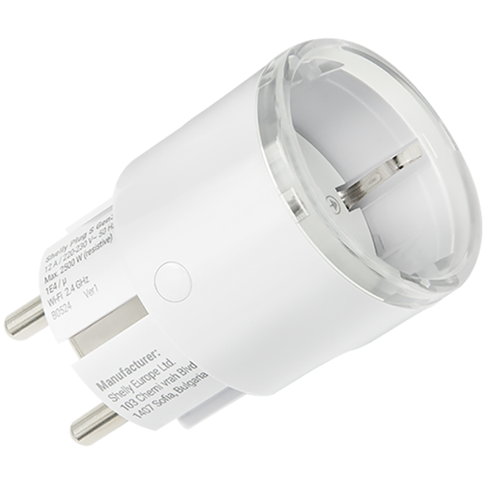 Shelly Plug S Gen3 Smart Wi-Fi Plug White
