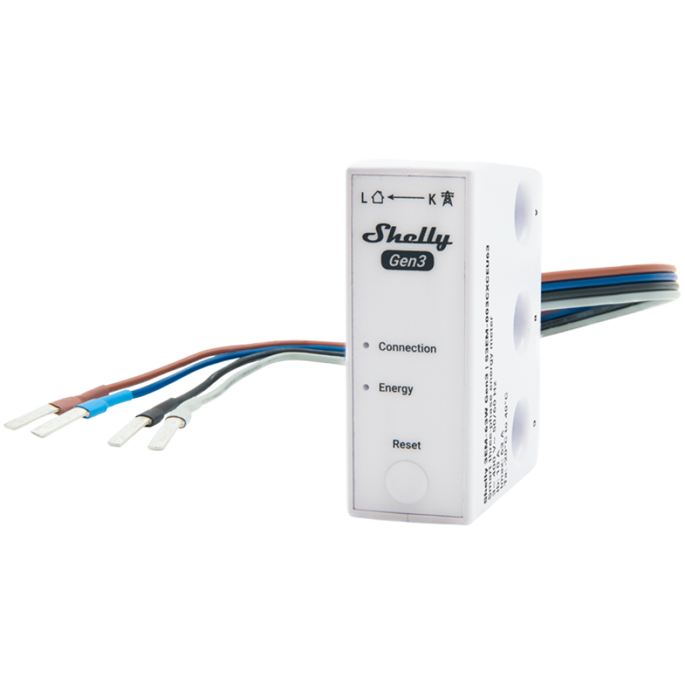 Miernik energii 3 fazowy Shelly 3EM 63W Gen3