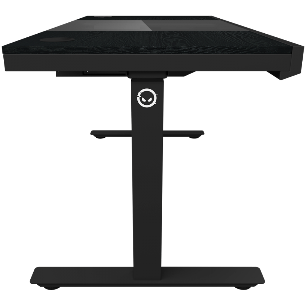 Verstellbarer Gaming-Schreibtisch mit PC, kabellosem Ladegerät, RGB, USB