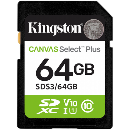 Kingston 64 GB SDXC UHS-I Class 10 3D NAND Speicherkarte