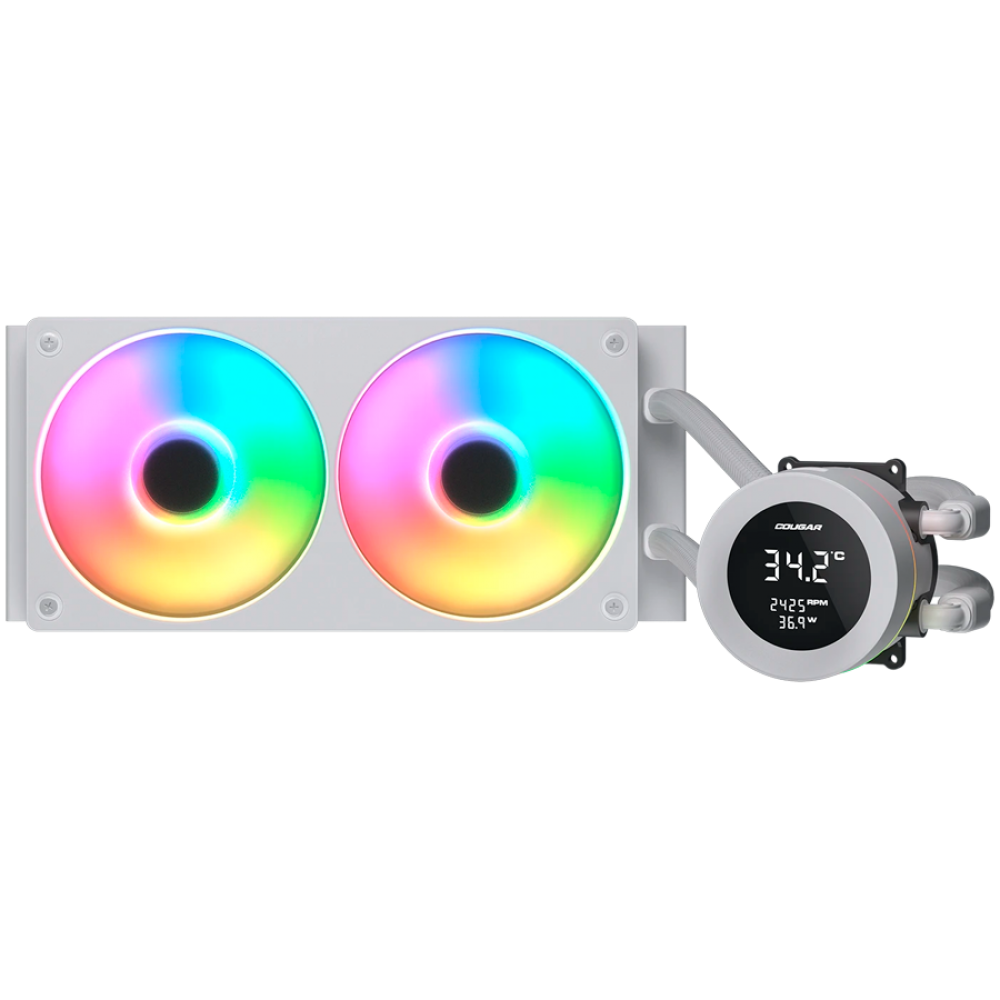 COUGAR Poseidon Vistek ARGB 240 white liquid cooling