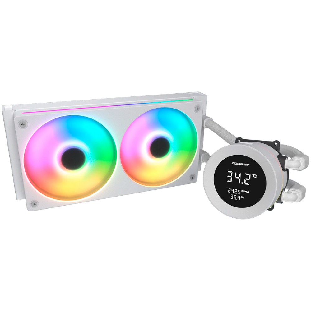 COUGAR Poseidon Vistek ARGB 240 white liquid cooling