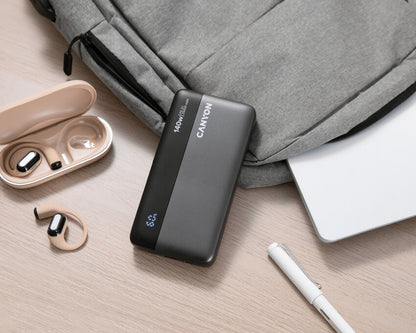 Powerbank für Laptop 25000mAh 140W PD mit Display Canyon PB-240 Graphit