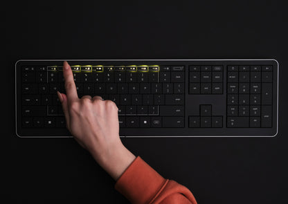 CLEVETURA CLVX 1 RGB Touch-Tastatur Windows/MacBook iMac Schwarz