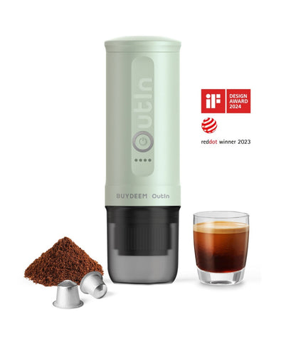 Tragbare Kaffeemaschine Buydeem OutIn OTEM 01 90 W grün