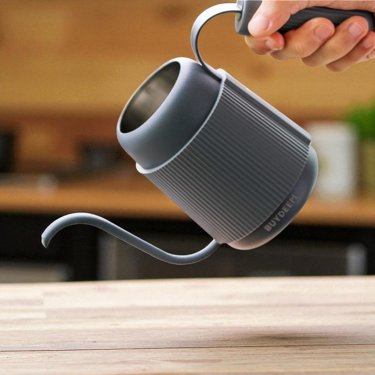 Buydeem CD2006 retro gooseneck kettle 350 ml Pastel Grey