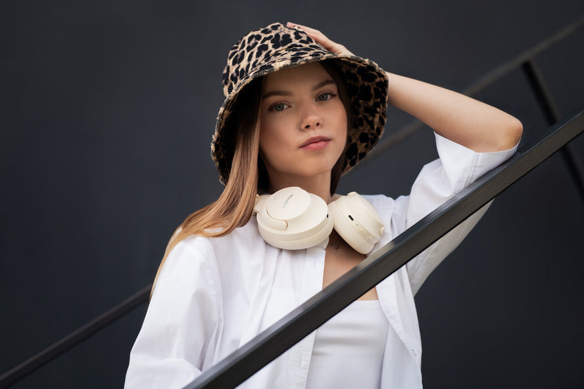 Kabellose Over-Ear-Kopfhörer ANC Canyon OnRiff 10 Beige