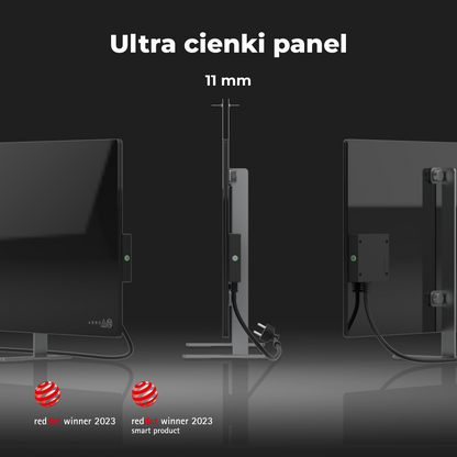 Aeno Smart Infrarot-Heizpaneel 700W slim 1 cm schwarz