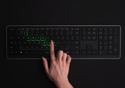 CLEVETURA CLVX 1 RGB Touch-Tastatur Windows/MacBook iMac Schwarz