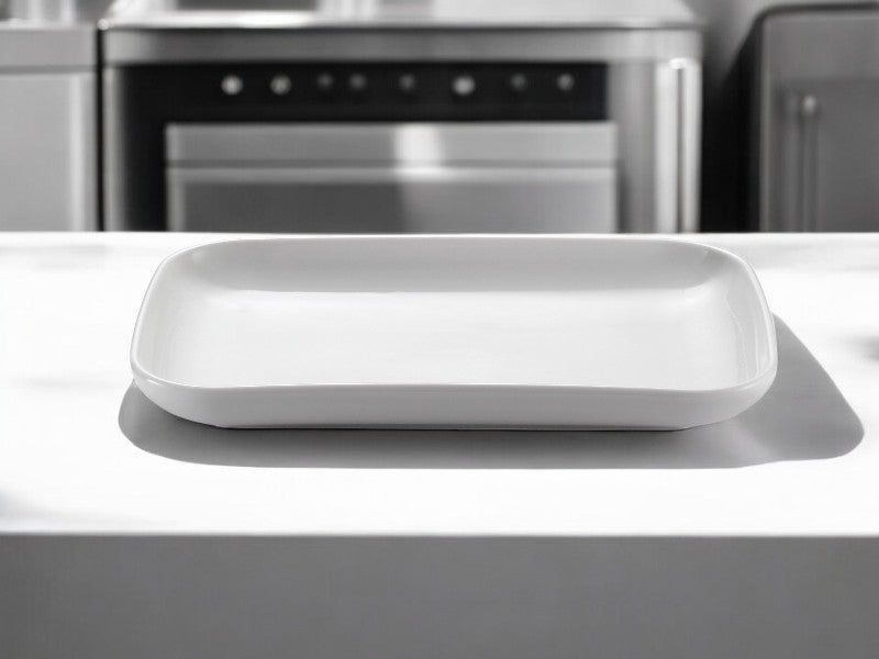 Buydeem CT1004 Porcelain Serving and Cooking Plate, White