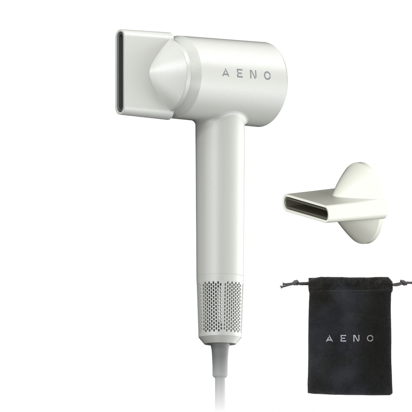 Aeno HD4 1500W Hair Dryer with LCD Display, 6 Modes, White