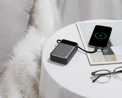 Powerbank 20000 mAh PD 65W z kablem Canyon OnPower 600 grafitowy