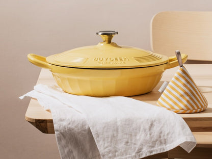Buydeem CP581 Enameled Cast Iron Pot 3.3L Pastel Yellow