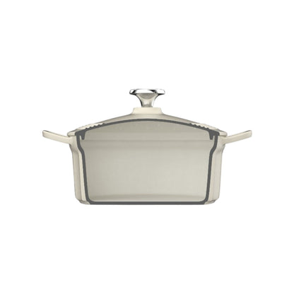 Buydeem Gusseisen-Emaille-Topf CP521, 2,9 l, Pastellblau