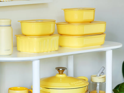 Ceramic Food Container 1l Buydeem CT3008 Pastel Yellow