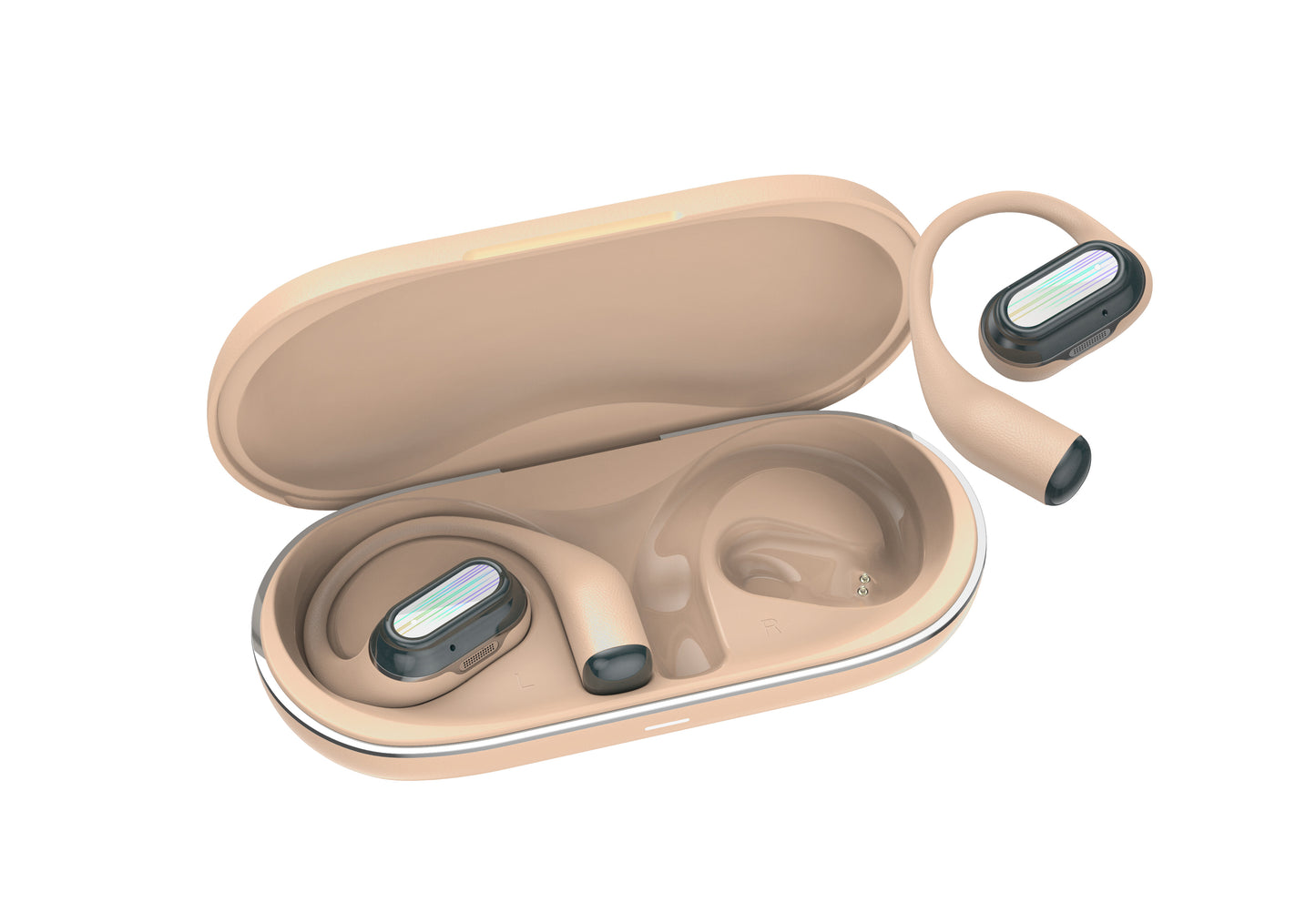 Kabellose Kopfhörer, nicht im Ohr, 50h und ENC Canyon OnFlow 12 beige