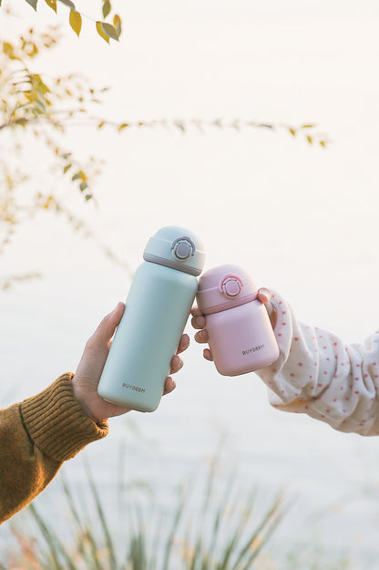 Buydeem TAN200 Pink Pastel 200 ml Kids Thermal Bottle