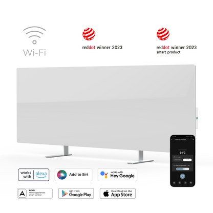 Aeno Smart Infrarot-Elektroheizung 700W slim 1cm weiß