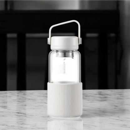 Buydeem DG42 300 ml White Glass Bottle with Infuser