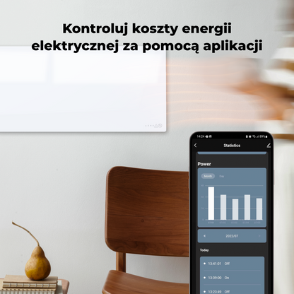Aeno Smart Infrarot-Elektroheizung 700W slim 1cm weiß