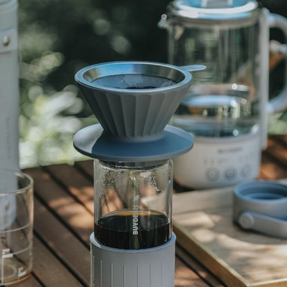 Buydeem CD1024 Pour Over Coffee and Tea Brewer Set 350ml Grey