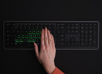 CLEVETURA CLVX 1 RGB Touch-Tastatur Windows/MacBook iMac Schwarz