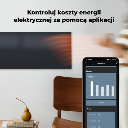 Aeno Smart Infrarot-Heizpaneel 700W slim 1 cm schwarz