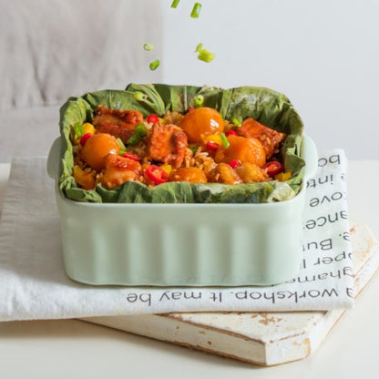810 ml Buydeem CT1006 Ceramic Food Container Pastel Green