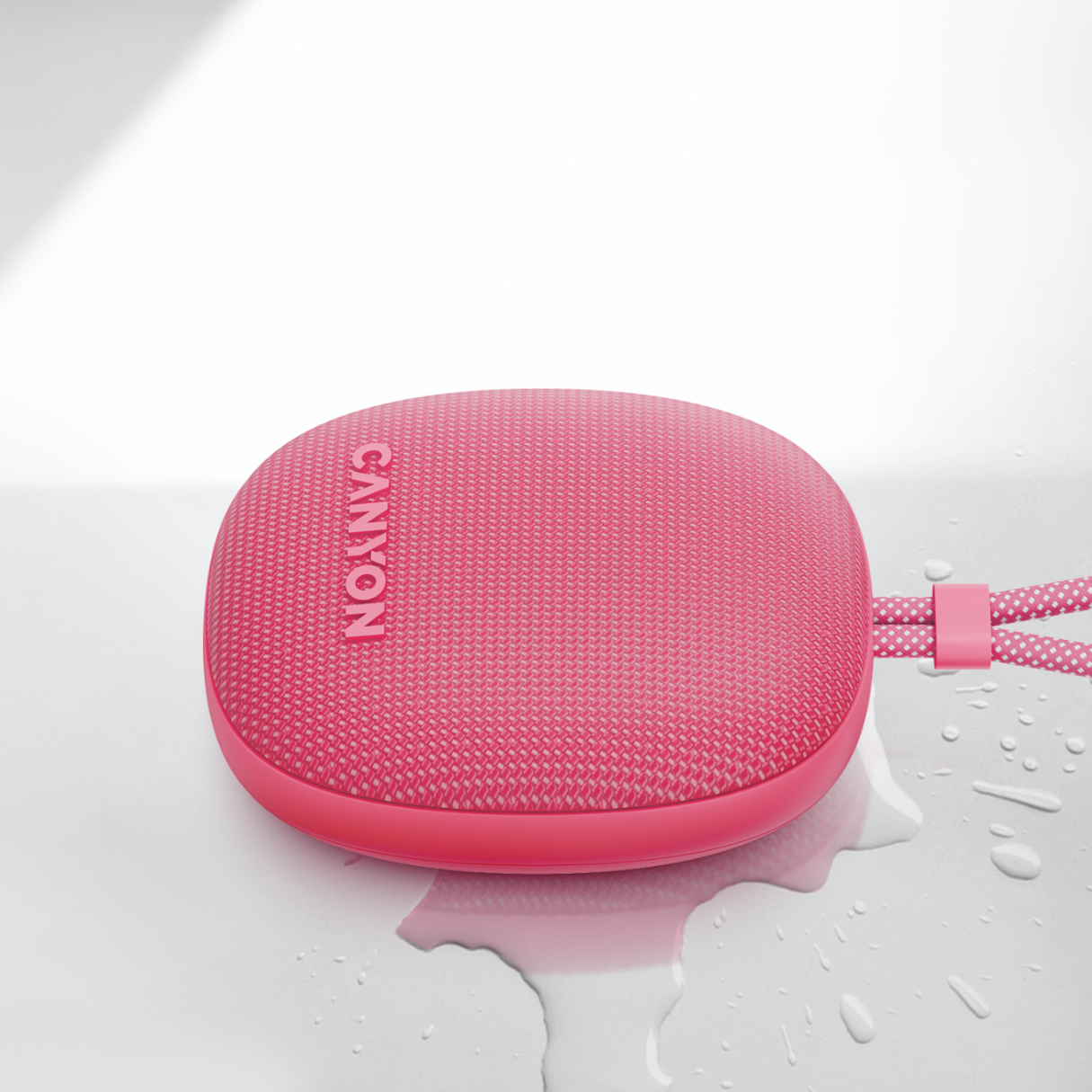 Portable Bluetooth Speaker 5W IPX7 TWS Canyon OnMove 12 pink