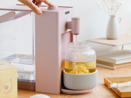 Butelka szklana ze słomką 800ml Buydeem DG710 na wodę Biała
