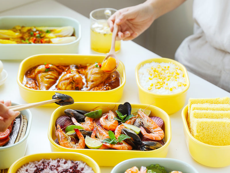 Ceramic Food Container 1l Buydeem CT3008 Pastel Yellow