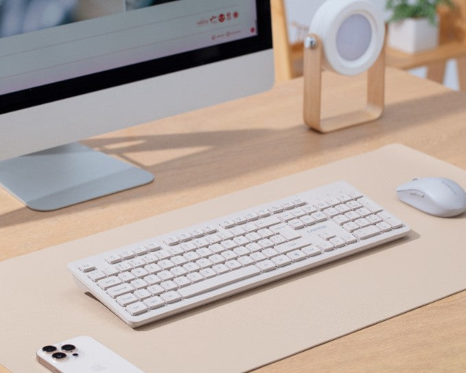 Leise 2,4GHz kabellose Tastatur für die Arbeit Canyon HKB-W01 beige
