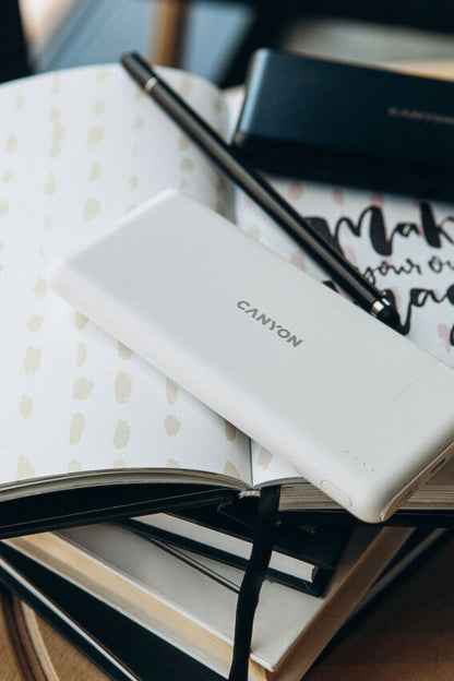 Powerbank 10000 mAh PD 18W QC 3.0 20W Canyon PB-109 biały