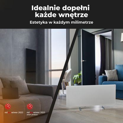 Aeno Smart Infrarot-Heizpaneel 700W slim 1 cm schwarz