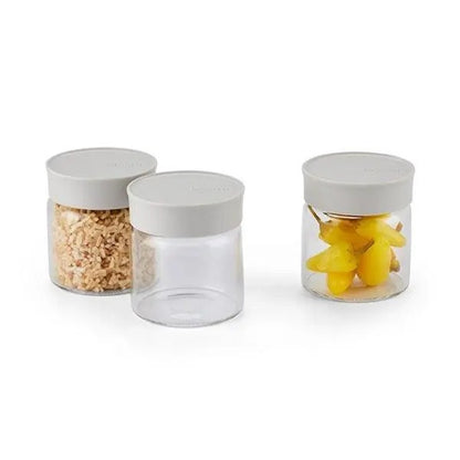 Glasbehälter 200 ml 3 Stück Buydeem CS1001 Grau